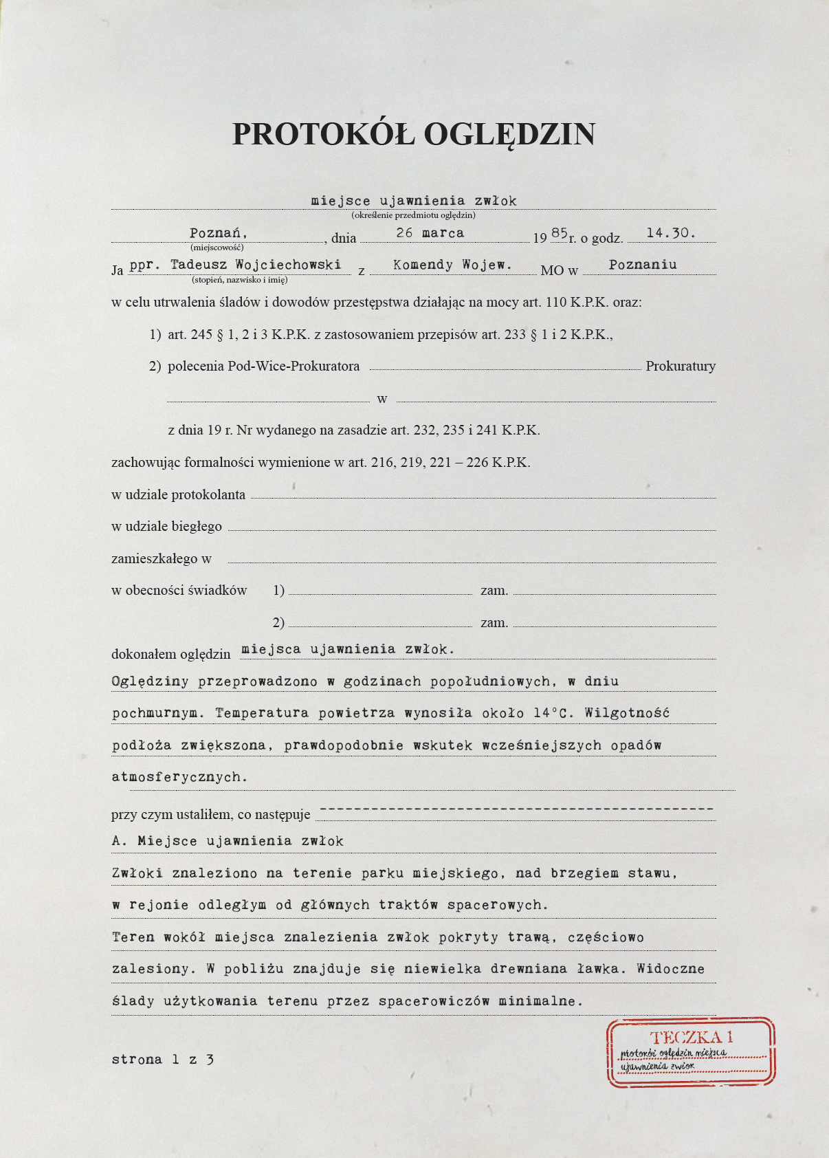 Gra kryminalna „Akta tajemnic. Sprawa: Kobieta nad stawem” - Marcin Myszka (PRZEDSPRZEDAŻ)